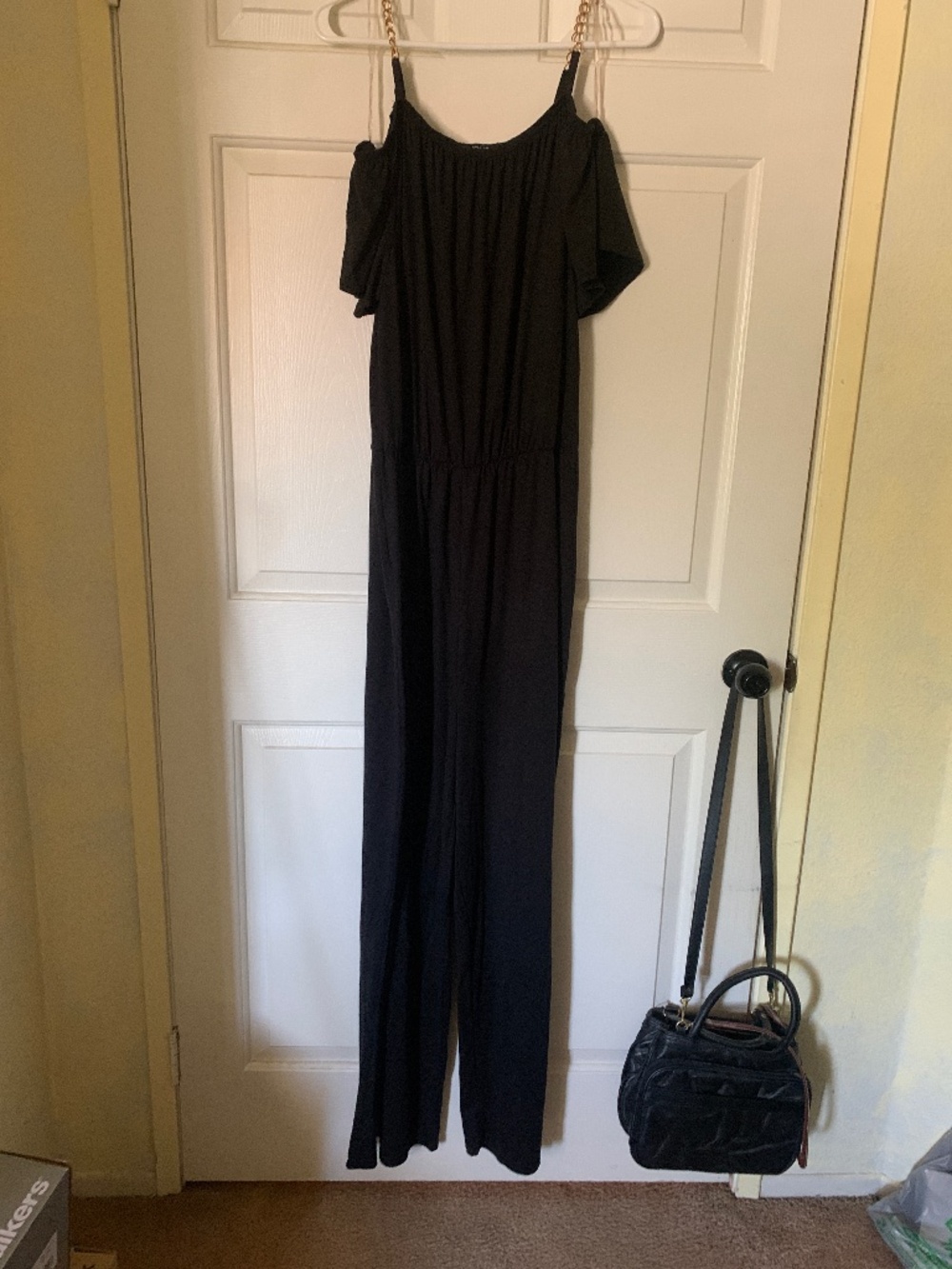Black knit jumpsuit 4x